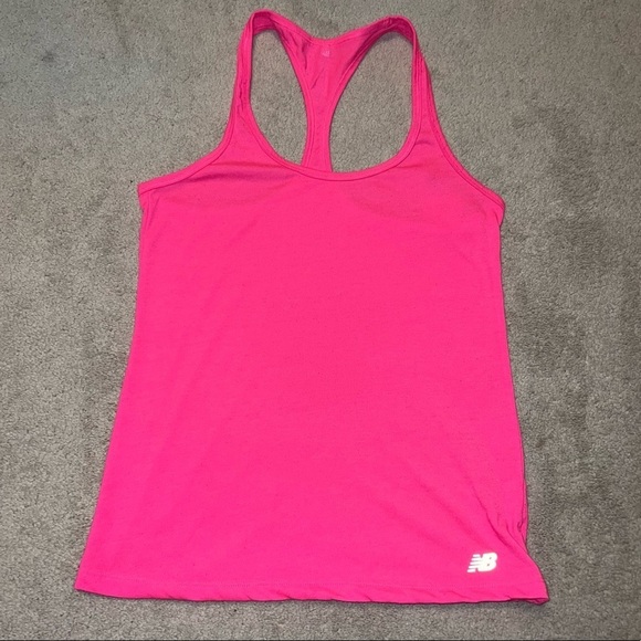 New Balance B DRY Racing Back Tank In Hot Pink - Picture 1 of 4